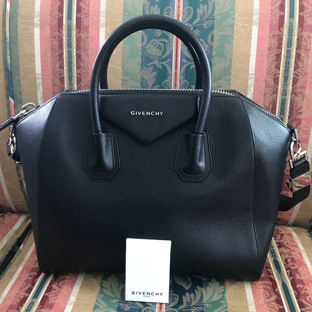 Givenchy Antigona Medium Black Textured Bag